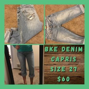 BKE Denim capris